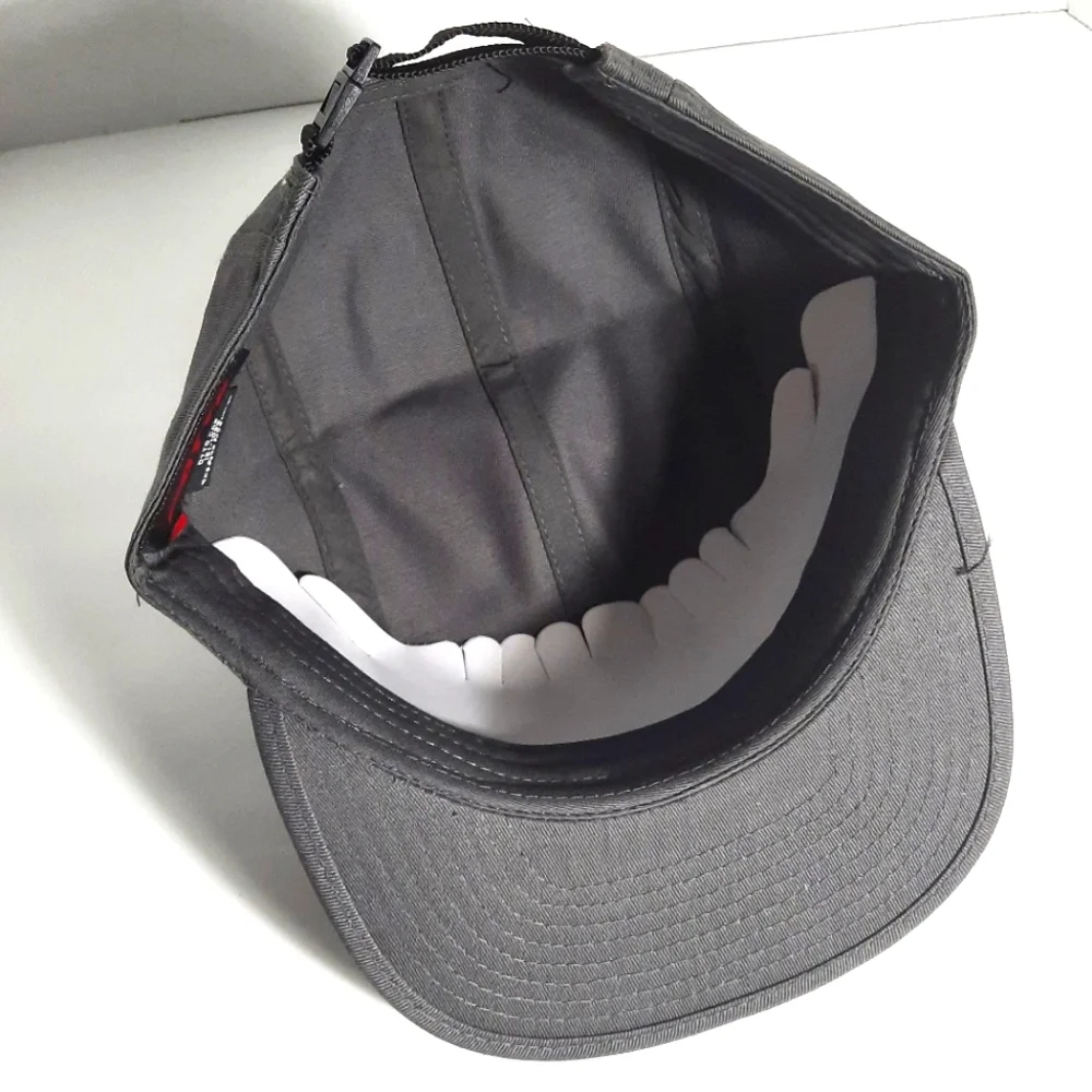 NEW Los Angeles Dodgers LA Logo 5 Panel Camper Strapback Hat DARK GREY - Picture 4 of 5